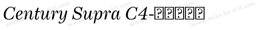 Century Supra C4字体转换